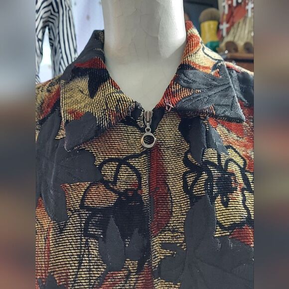 Christopher & Banks Tapestry Vest Size S - Picture 8 of 12